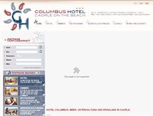 Tablet Screenshot of de.columbushotelcaorle.com